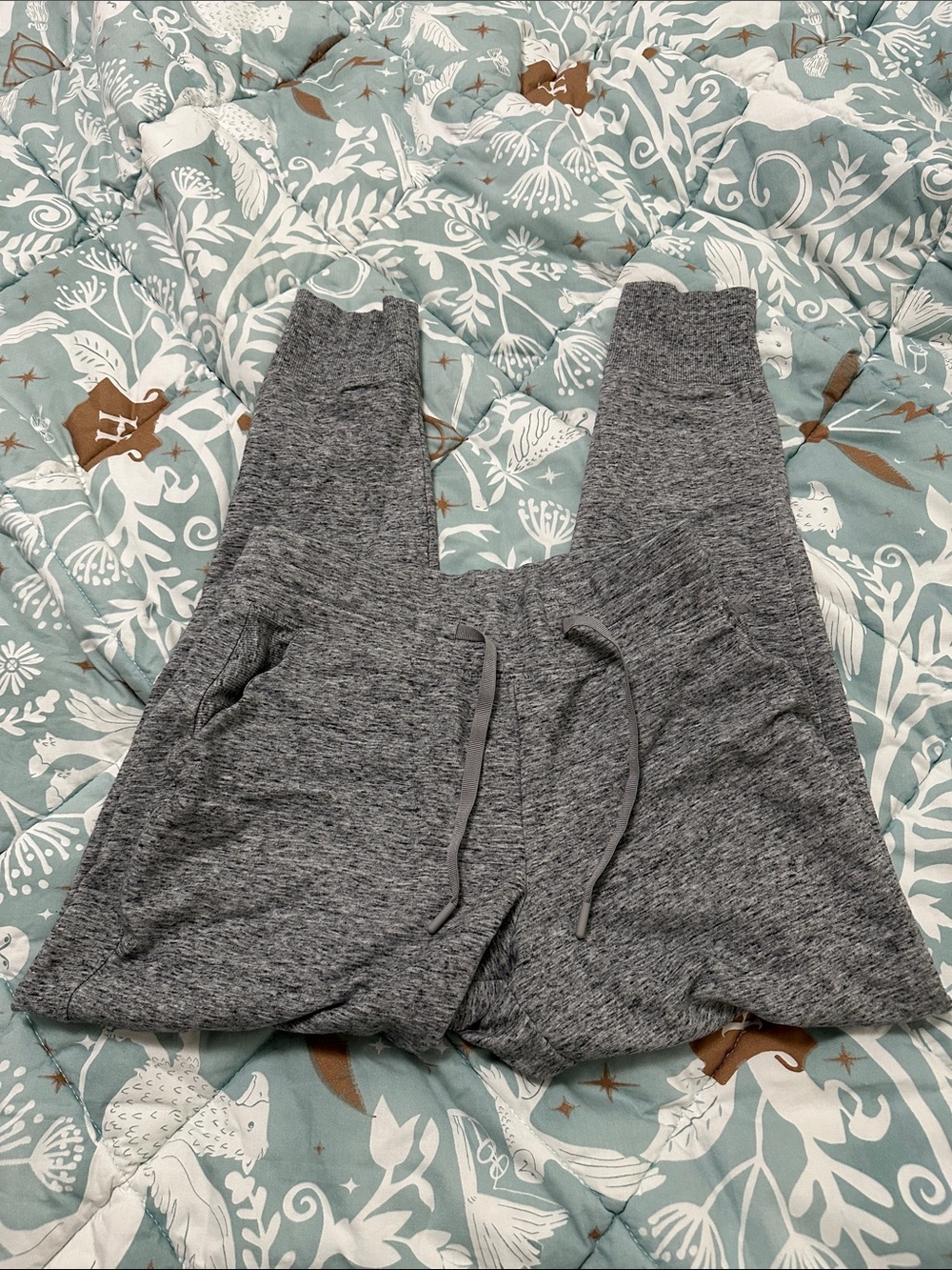 all in motion Light Gray Marled Drawstring Joggers